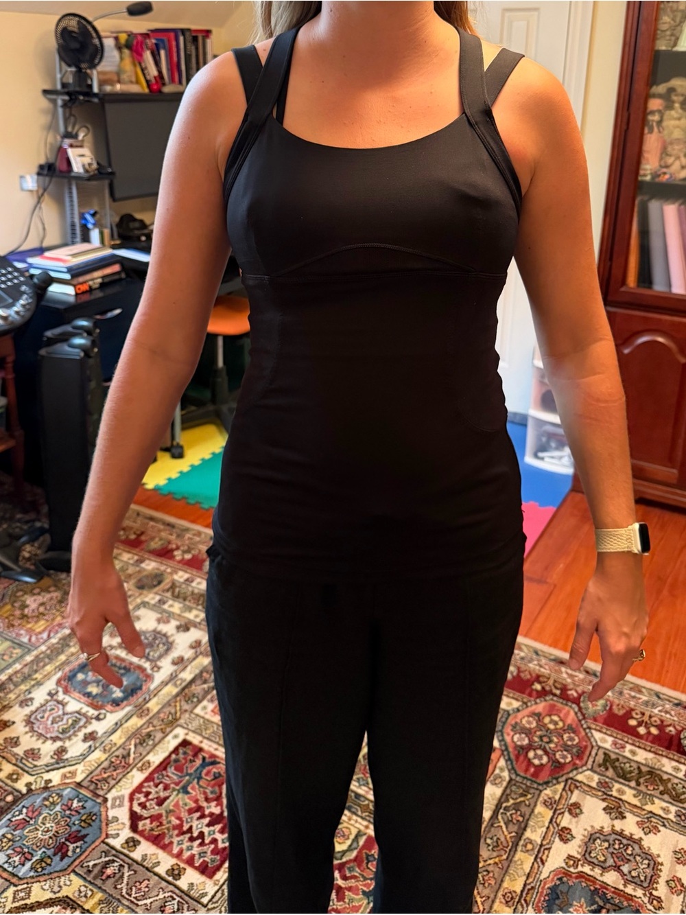 lululemon athletica Black Supportive Strap Tank Top
